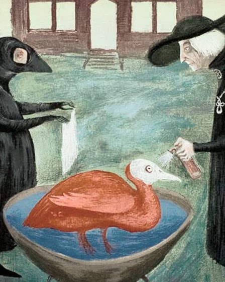 Obra de Leonora Carrington, "El baño de los pájaros"